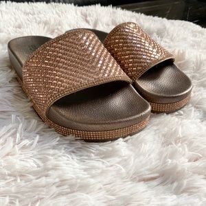 Rose Sparkling Sandals